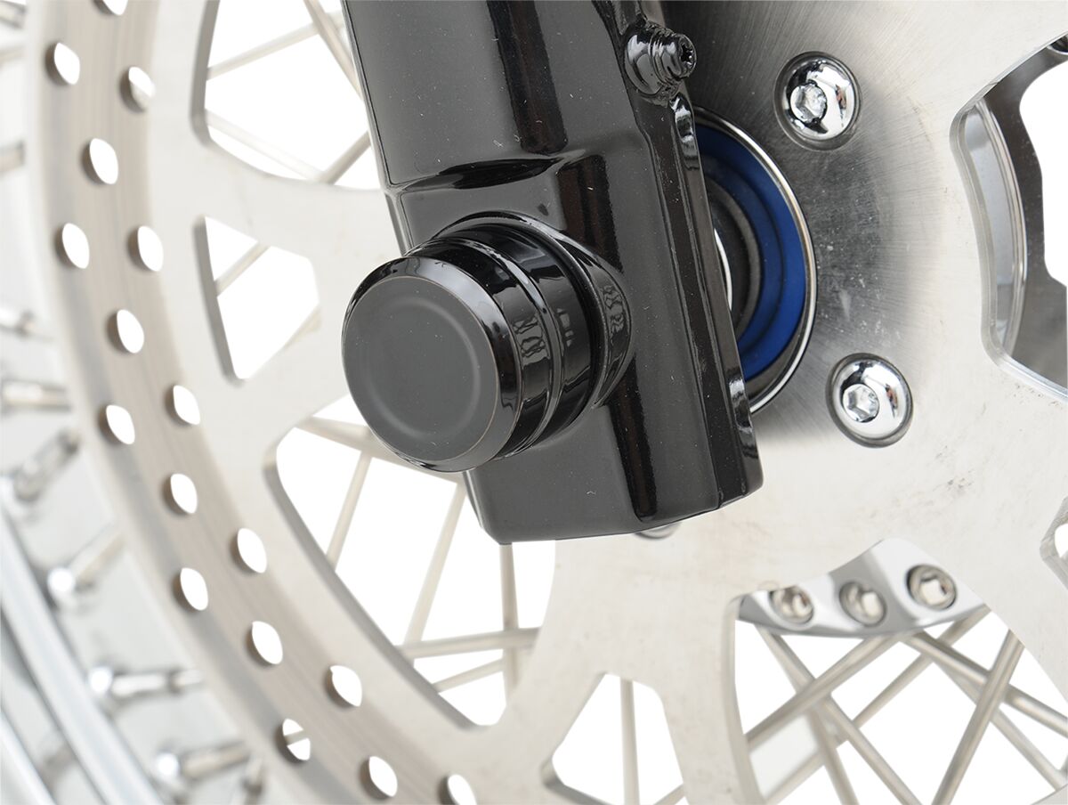 CAP AXLE FRONT 08-18XL BK