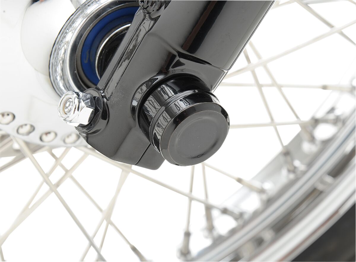 CAP AXLE FRONT 08-18XL BK