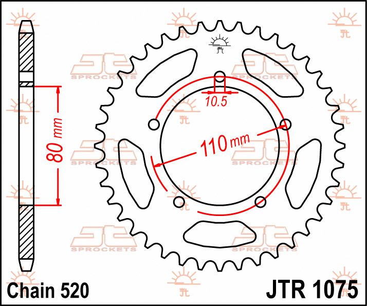 SPROCKET REAR 39T 520