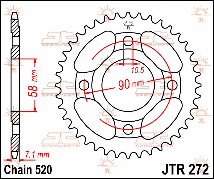 SPROCKET REAR 31T 520