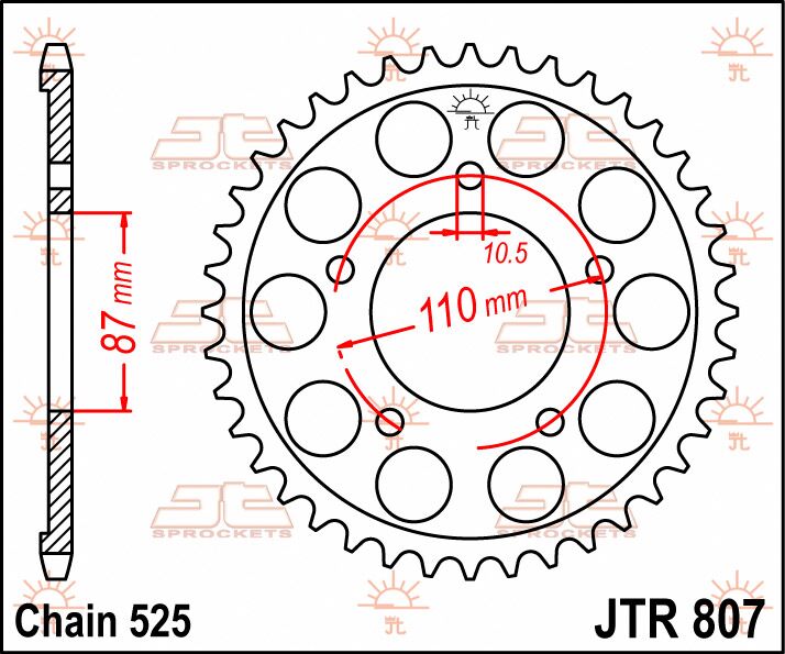 SPROCKET REAR 48T 525