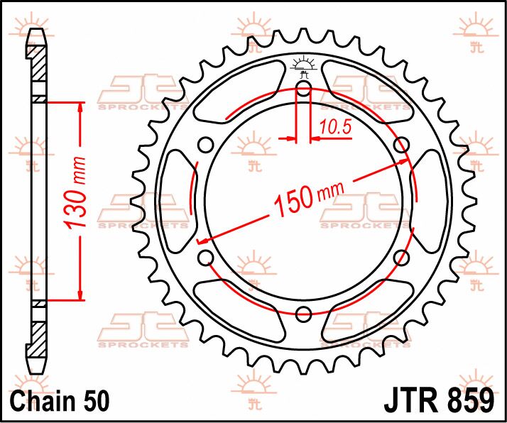 SPROCKET REAR 43T 530