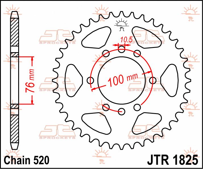 SPROCKET REAR 48T 520