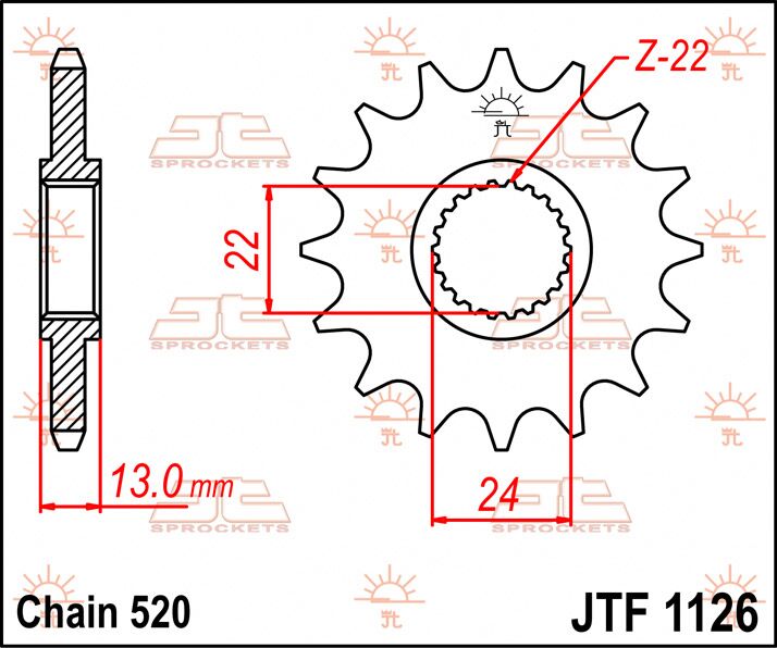SPROCKET FRONT 16T 520