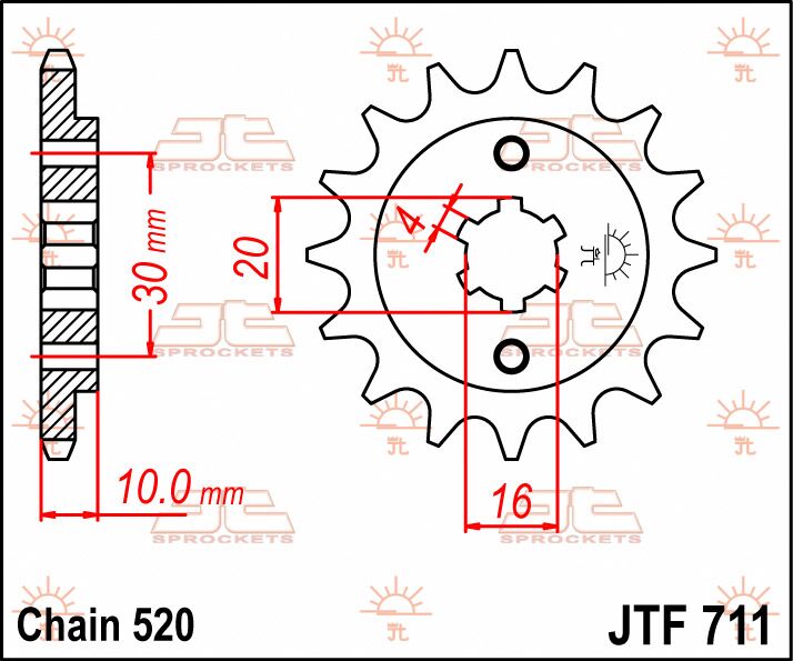 SPROCKET FRONT 12T 520