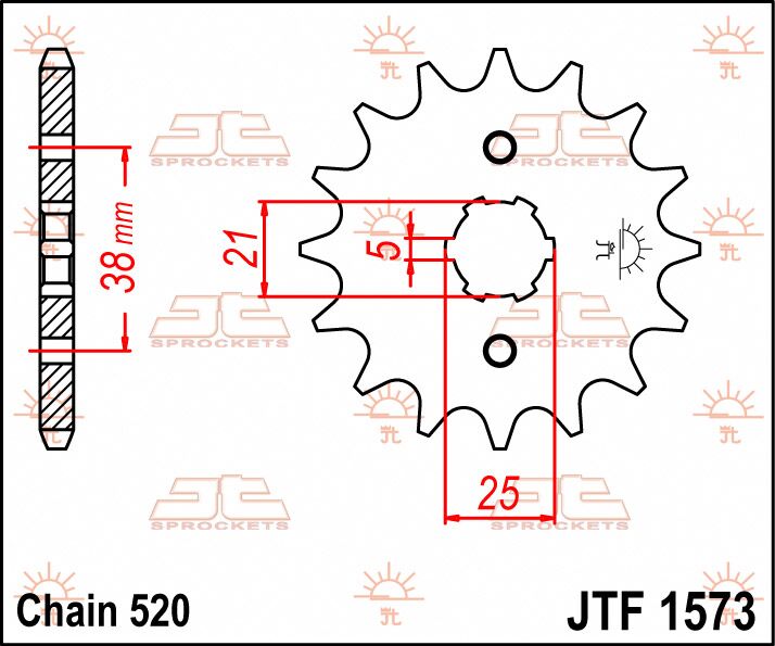 SPROCKET FRONT 14T 520
