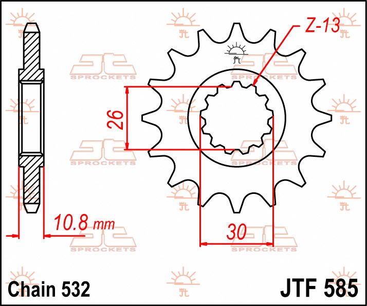 SPROCKET FRONT 17T 532