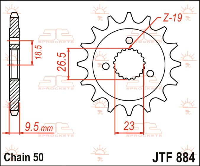 SPROCKET FRONT 21T 530