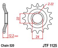 SPROCKET FRONT 16T 520