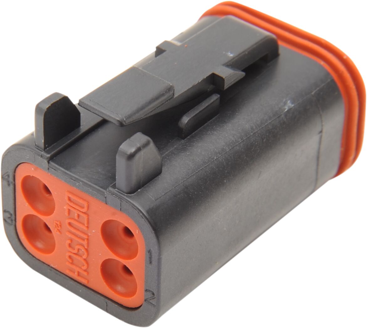 PLUG DEUTSCH BLACK 4 PIN