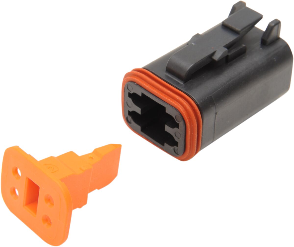 PLUG DEUTSCH BLACK 4 PIN